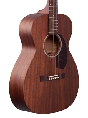 Guild M20 Concert Acoustic Guitar Natural          Body Angled View